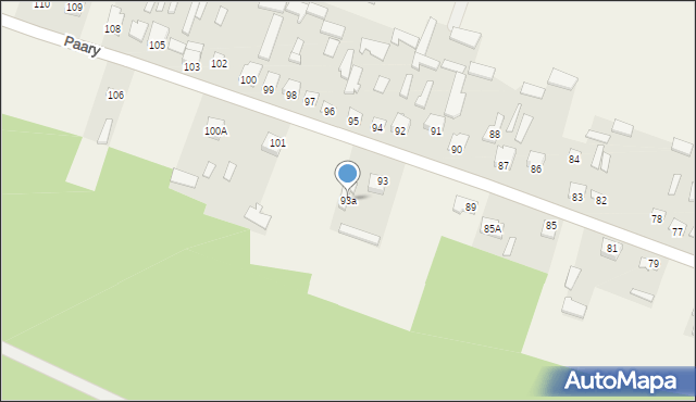 Paary, Paary, 93a, mapa Paary