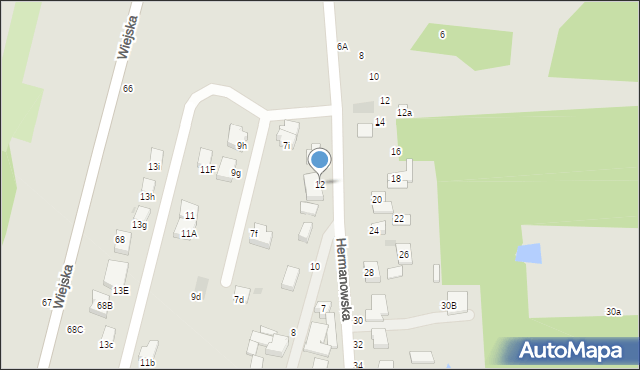 Pabianice, Pawia, 12, mapa Pabianic