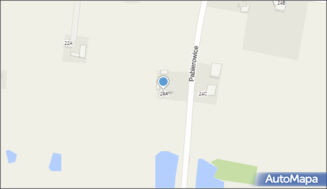Pabierowice, Pabierowice, 24A, mapa Pabierowice