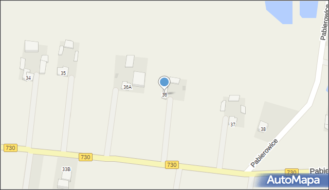 Pabierowice, Pabierowice, 36, mapa Pabierowice