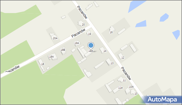 Pacanów, Pacanów, 15, mapa Pacanów