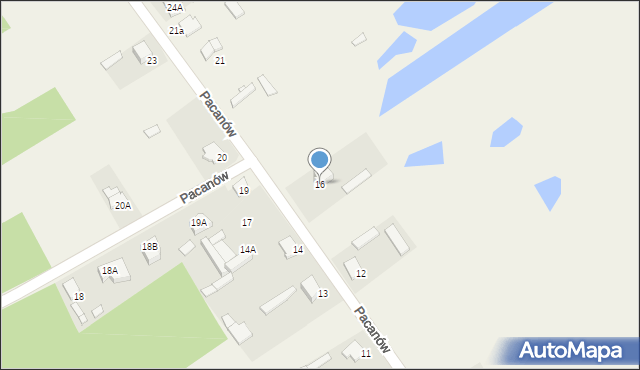 Pacanów, Pacanów, 16, mapa Pacanów