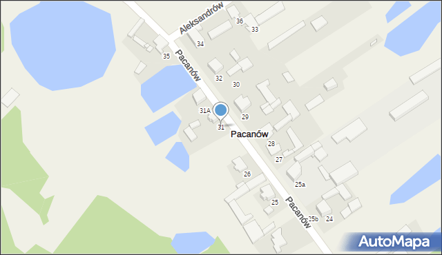 Pacanów, Pacanów, 31, mapa Pacanów