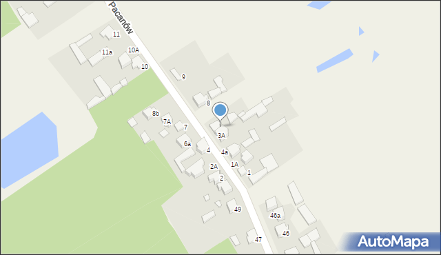 Pacanów, Pacanów, 6, mapa Pacanów