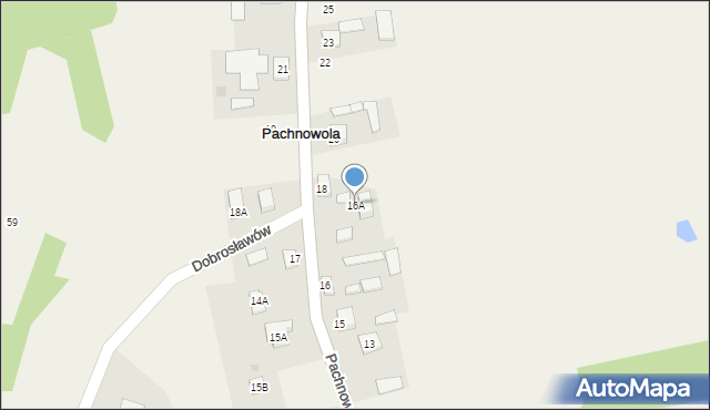 Pachnowola, Pachnowola, 16A, mapa Pachnowola