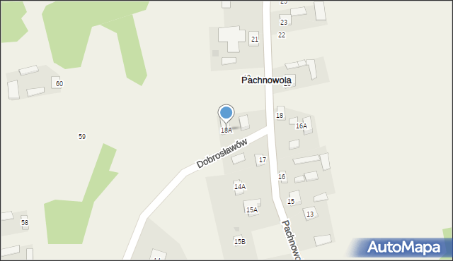 Pachnowola, Pachnowola, 18A, mapa Pachnowola