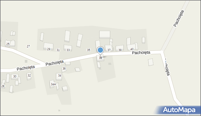 Pacholęta, Pacholęta, 38, mapa Pacholęta