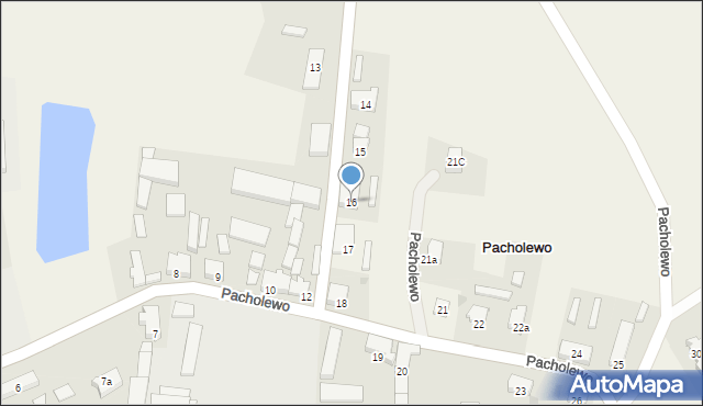 Pacholewo, Pacholewo, 16, mapa Pacholewo