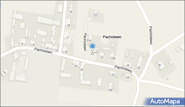 Pacholewo, Pacholewo, 21, mapa Pacholewo