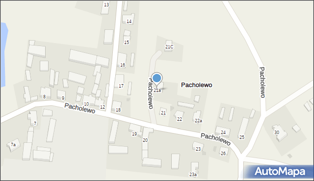 Pacholewo, Pacholewo, 21a, mapa Pacholewo