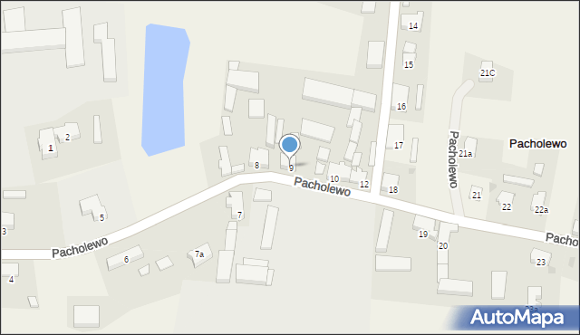 Pacholewo, Pacholewo, 9, mapa Pacholewo