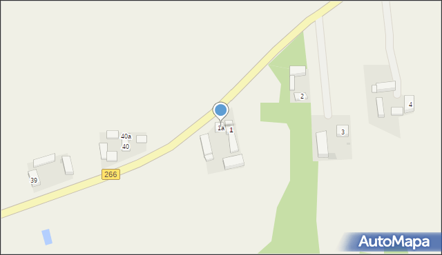 Pąchów, Pąchów, 1a, mapa Pąchów