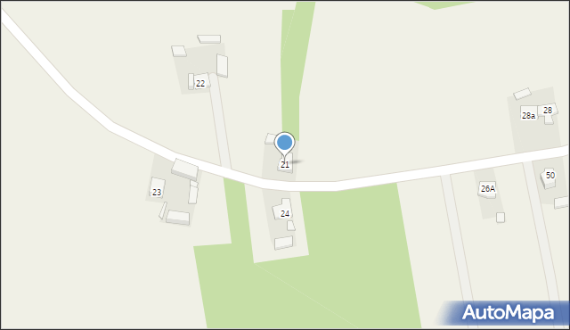 Pąchów, Pąchów, 21, mapa Pąchów