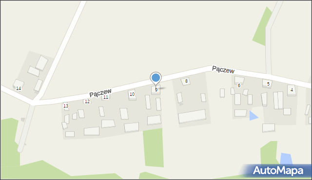 Pączew, Pączew, 9, mapa Pączew
