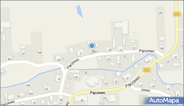 Pączewo, Pączewo, 26a, mapa Pączewo