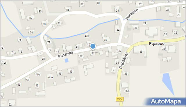 Pączewo, Pączewo, 41, mapa Pączewo