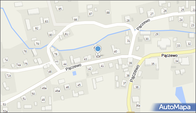 Pączewo, Pączewo, 42a, mapa Pączewo