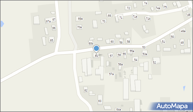 Pączewo, Pączewo, 61, mapa Pączewo