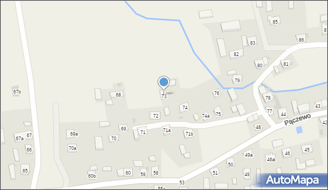 Pączewo, Pączewo, 73, mapa Pączewo