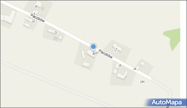 Paczków, Paczków, 20, mapa Paczków