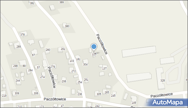 Paczółtowice, Paczółtowice, 125, mapa Paczółtowice