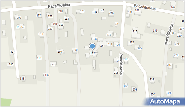 Paczółtowice, Paczółtowice, 132, mapa Paczółtowice