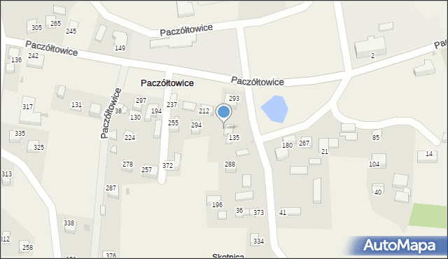 Paczółtowice, Paczółtowice, 135a, mapa Paczółtowice