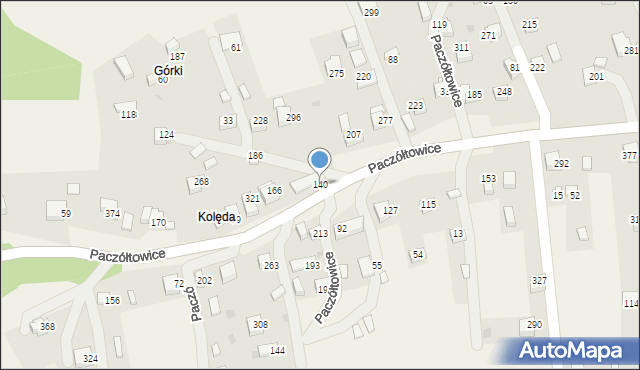 Paczółtowice, Paczółtowice, 140, mapa Paczółtowice
