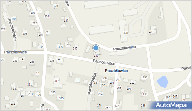 Paczółtowice, Paczółtowice, 149, mapa Paczółtowice