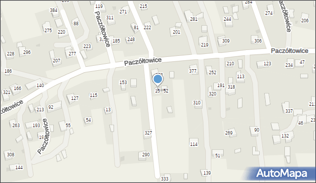 Paczółtowice, Paczółtowice, 15, mapa Paczółtowice