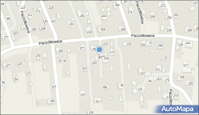 Paczółtowice, Paczółtowice, 191, mapa Paczółtowice