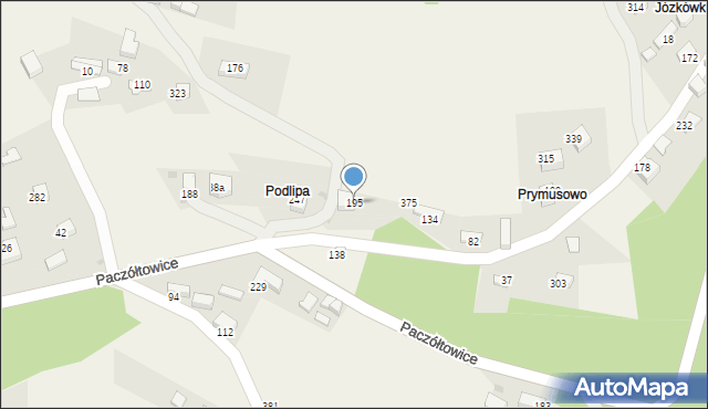 Paczółtowice, Paczółtowice, 195, mapa Paczółtowice