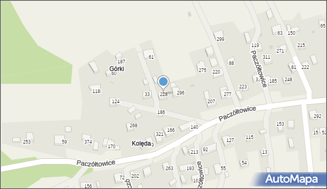 Paczółtowice, Paczółtowice, 228, mapa Paczółtowice