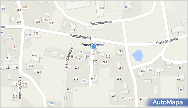 Paczółtowice, Paczółtowice, 237, mapa Paczółtowice