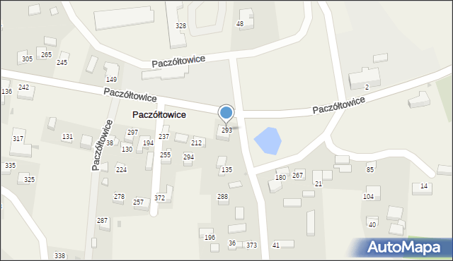 Paczółtowice, Paczółtowice, 293, mapa Paczółtowice