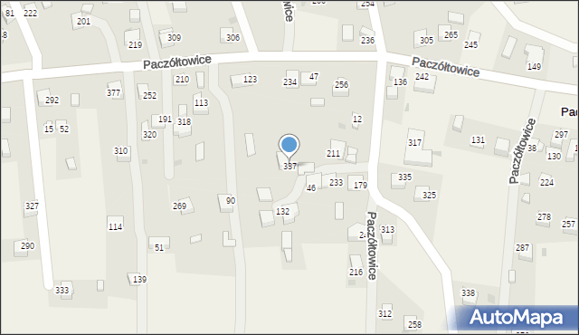 Paczółtowice, Paczółtowice, 337, mapa Paczółtowice