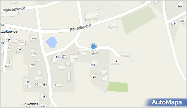 Paczółtowice, Paczółtowice, 85, mapa Paczółtowice