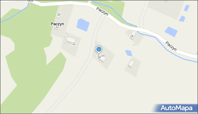 Paczyn, Paczyn, 14, mapa Paczyn