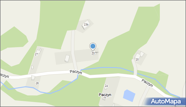 Paczyn, Paczyn, 23, mapa Paczyn