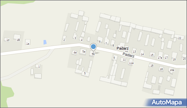 Padarz, Padarz, 5b, mapa Padarz