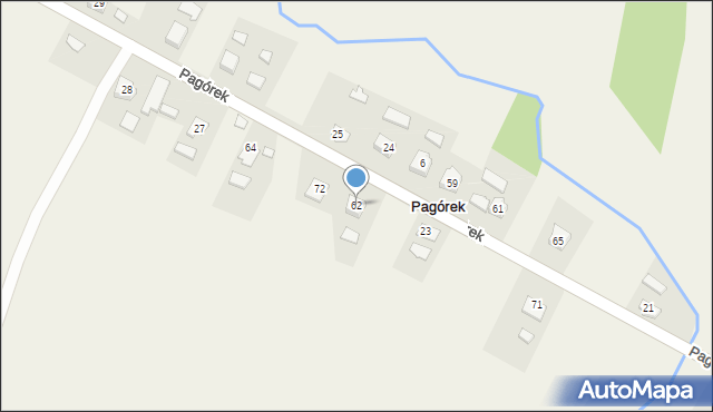 Pagórek, Pagórek, 62, mapa Pagórek