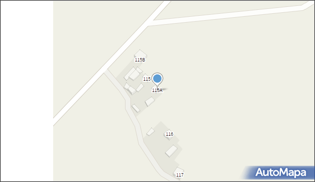 Pągów, Pągów, 115A, mapa Pągów