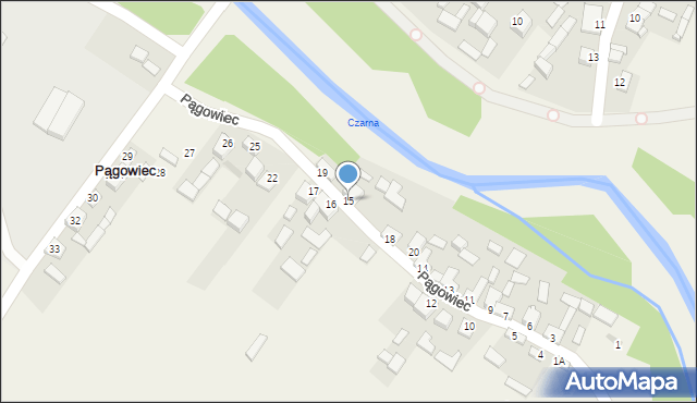 Pągowiec, Pągowiec, 15, mapa Pągowiec