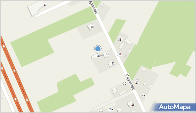 Pągowiec, Pągowiec, 34a, mapa Pągowiec