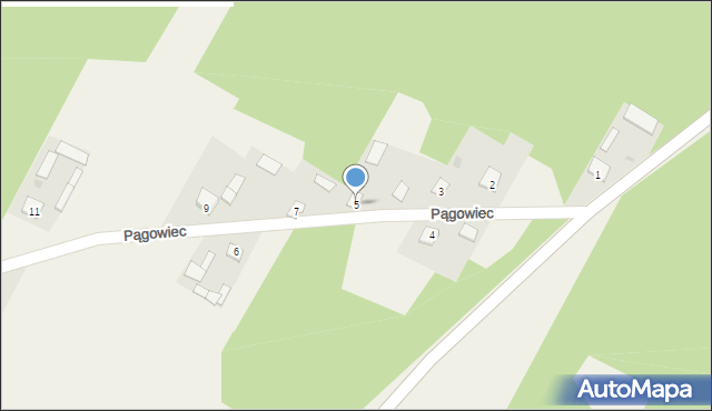 Pągowiec, Pągowiec, 5, mapa Pągowiec