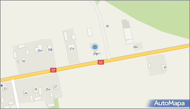 Pająków, Pająków, 37B, mapa Pająków