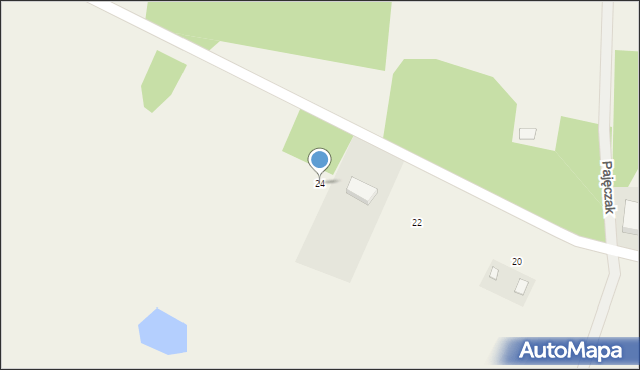Pajęczak, Pajęczak, 24, mapa Pajęczak