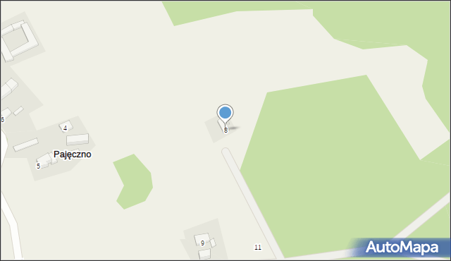 Pajęczno, Pajęczno, 8, mapa Pajęczno