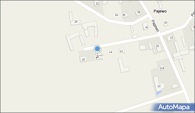 Pajewo, Pajewo, 16, mapa Pajewo