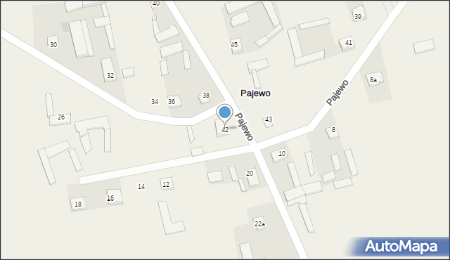 Pajewo, Pajewo, 42, mapa Pajewo